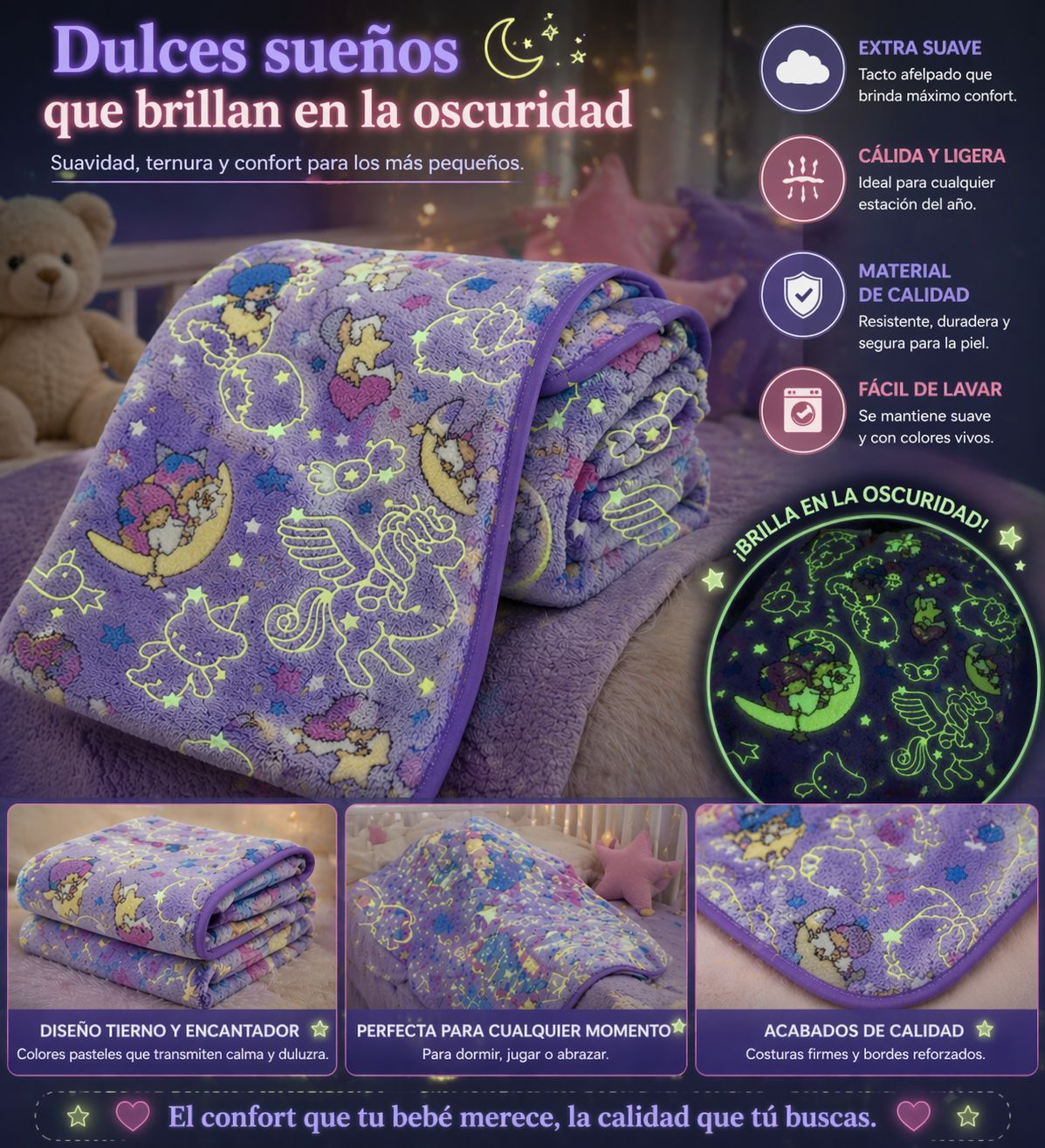 Manta Bebe Brilla